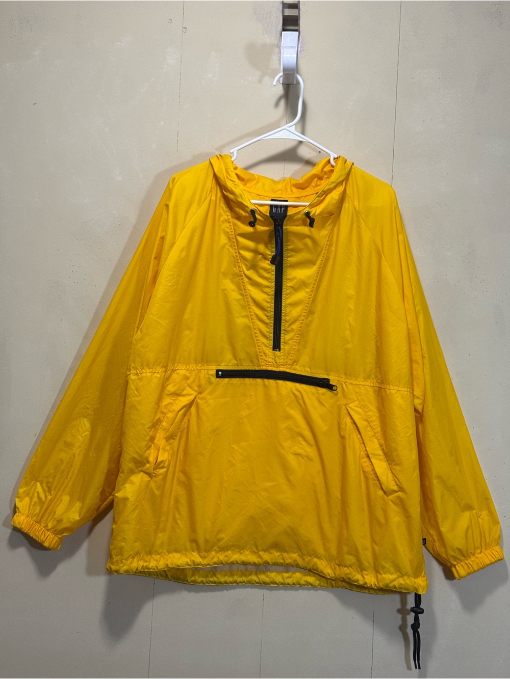 GAP Yellow Half-Zip Windbreaker men’s Sz L